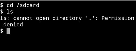 TermuxArch is a proot. . Termux cannot open directory permission denied